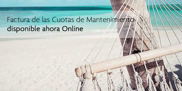 Factura de las Cuotas de Mantenimiento disponible ahora Online