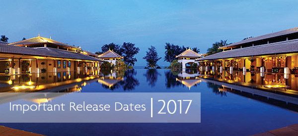 Important Release Dates | 2017